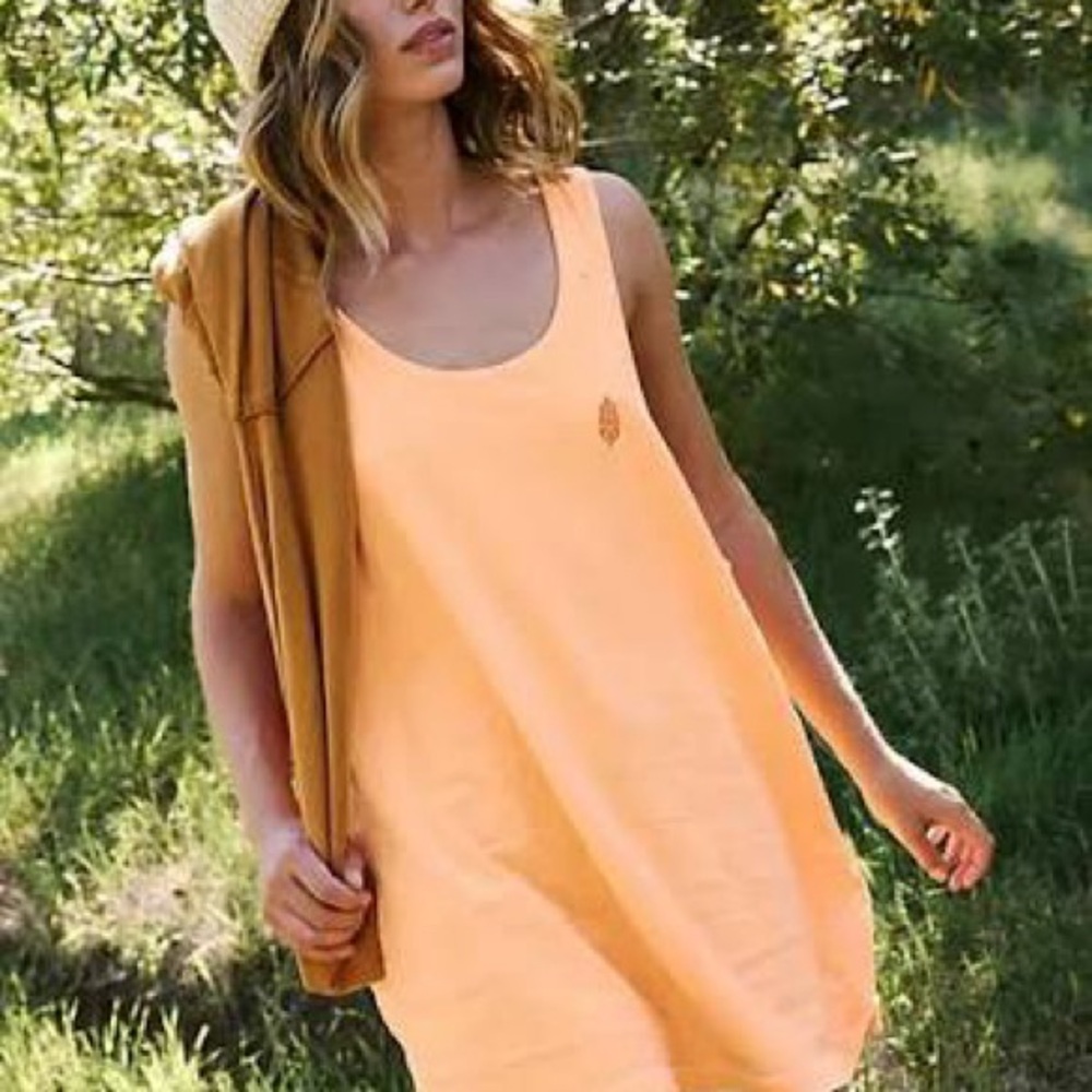 Free People blue  Rundown tank sz X-Large. NWOT